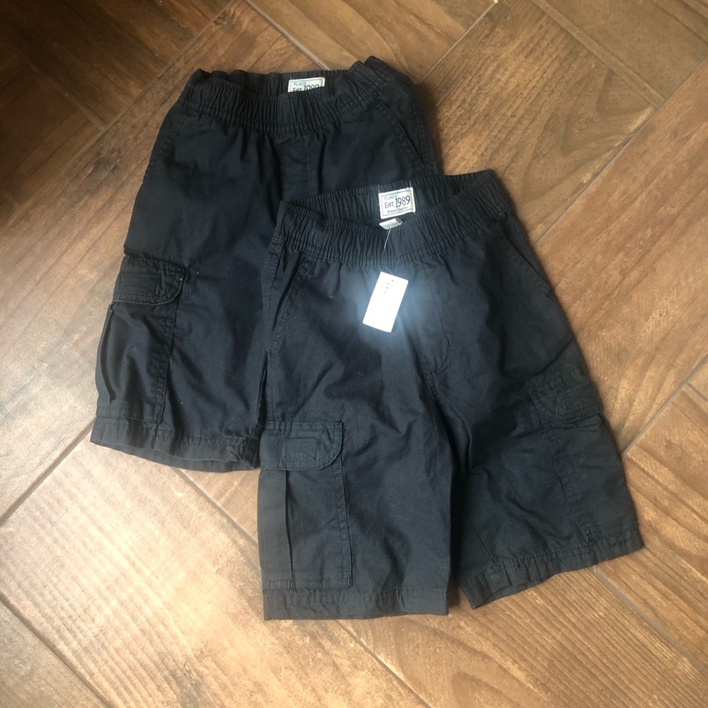 Children’s place black shorts elastic waist 6 slim